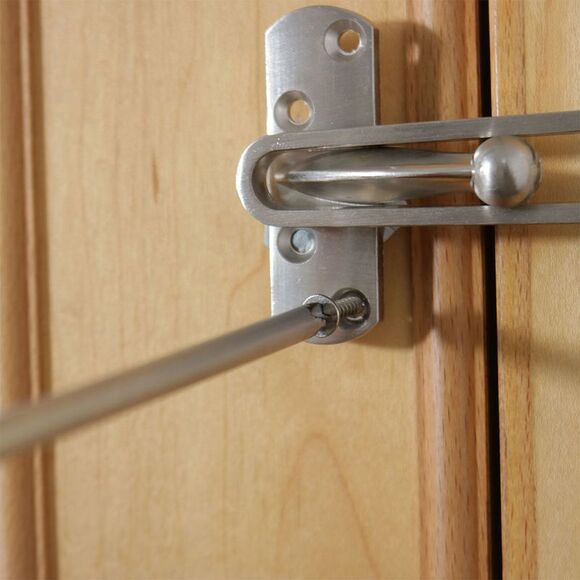 Household Hotel Room Metal Door Guard Clasp Security Padlock Buckle Latch Lock - Picture 4 of 6